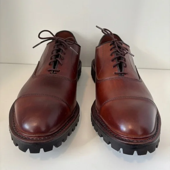 Allen Edmonds Park Avenue Brown Leather Oxfords 11.5 - Picture 4 of 12